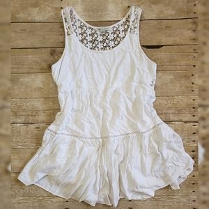 🌵 American Eagle AEO Lace Babydoll Dress White